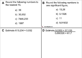 Estimation and Significant figures